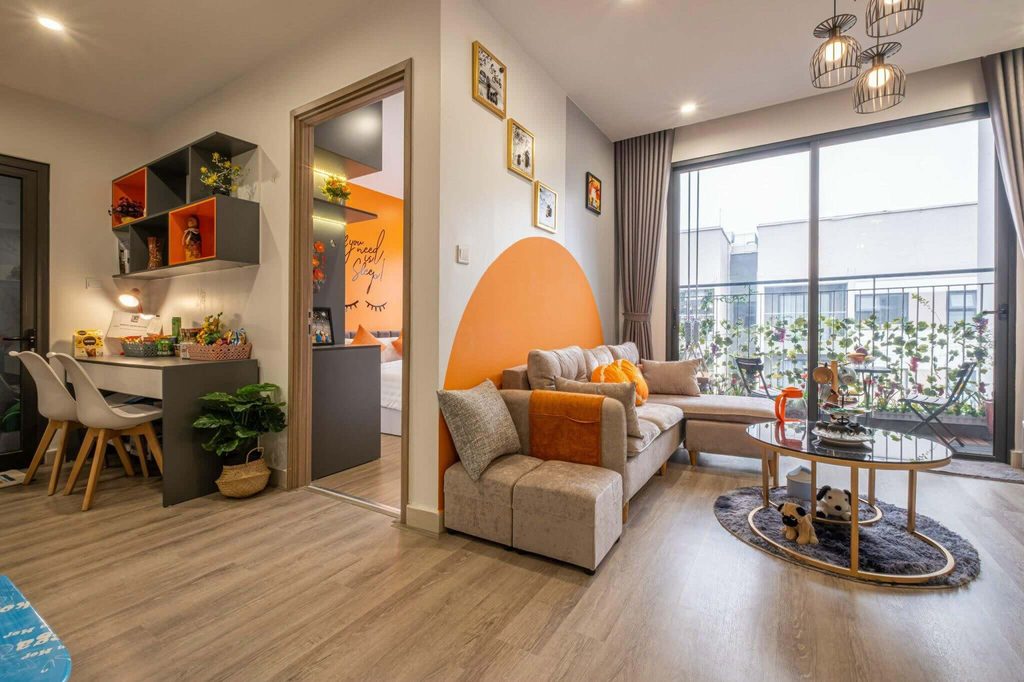 Căn 1 phòng ngủ có phòng khách tách biệt, giá nhỉnh hơn studio cùng tầng