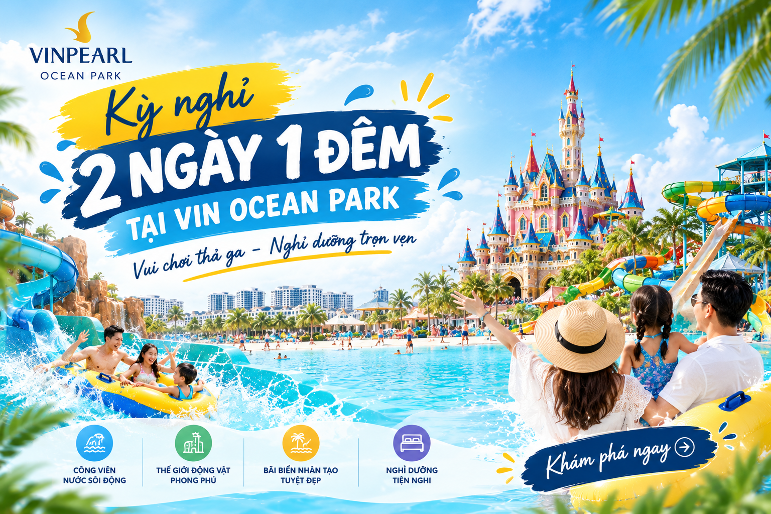 Lịch Trình 2 Ngày 1 Đêm Ocean Park: Gợi Ý Chi Tiết & Chi Phí 2026